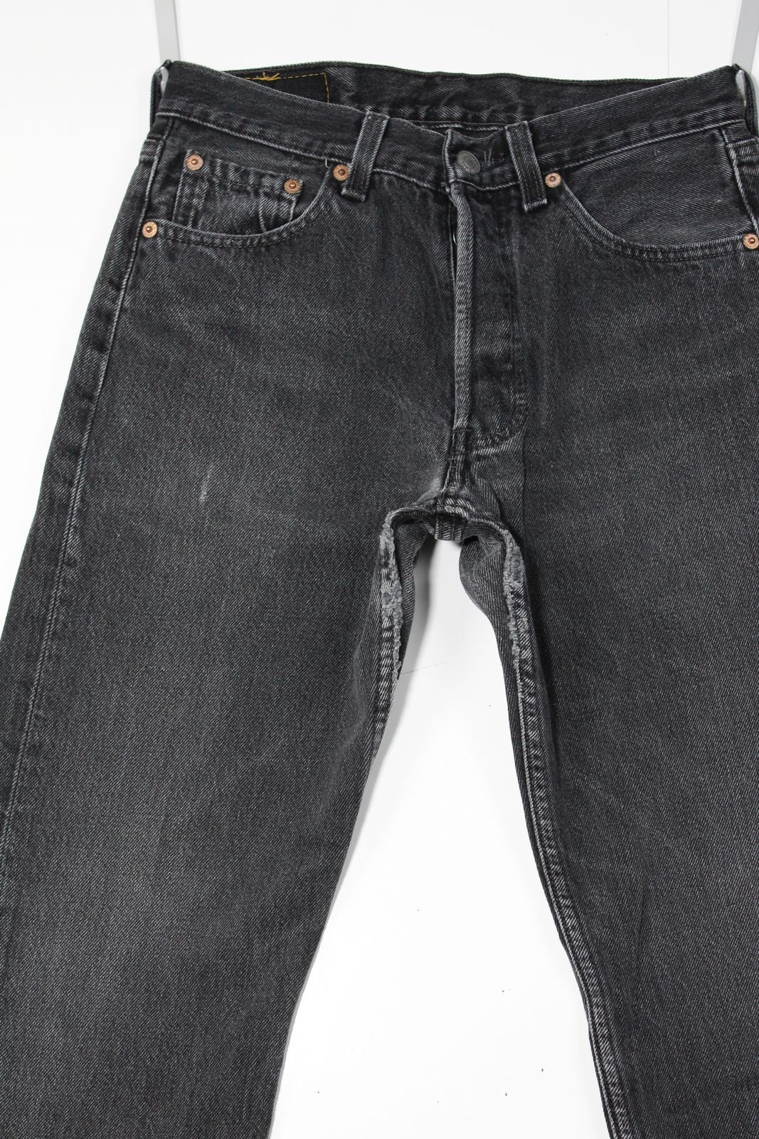 Levi's 501 Nero W28 L30 Made In USA Jeans Vintage