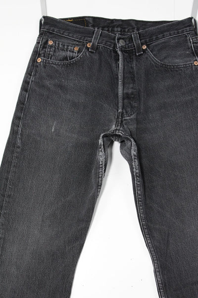 Levi's 501 Nero W28 L30 Made In USA Jeans Vintage