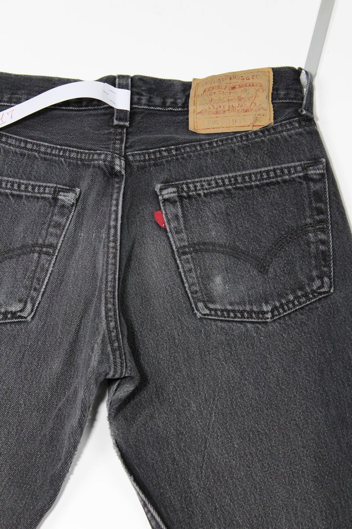Levi's 501 Nero W28 L30 Made In USA Jeans Vintage