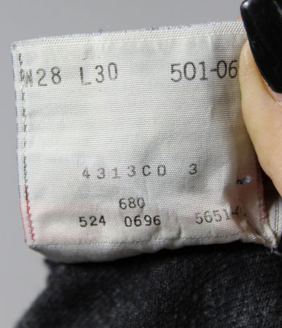 Levi's 501 Nero W28 L30 Made In USA Jeans Vintage