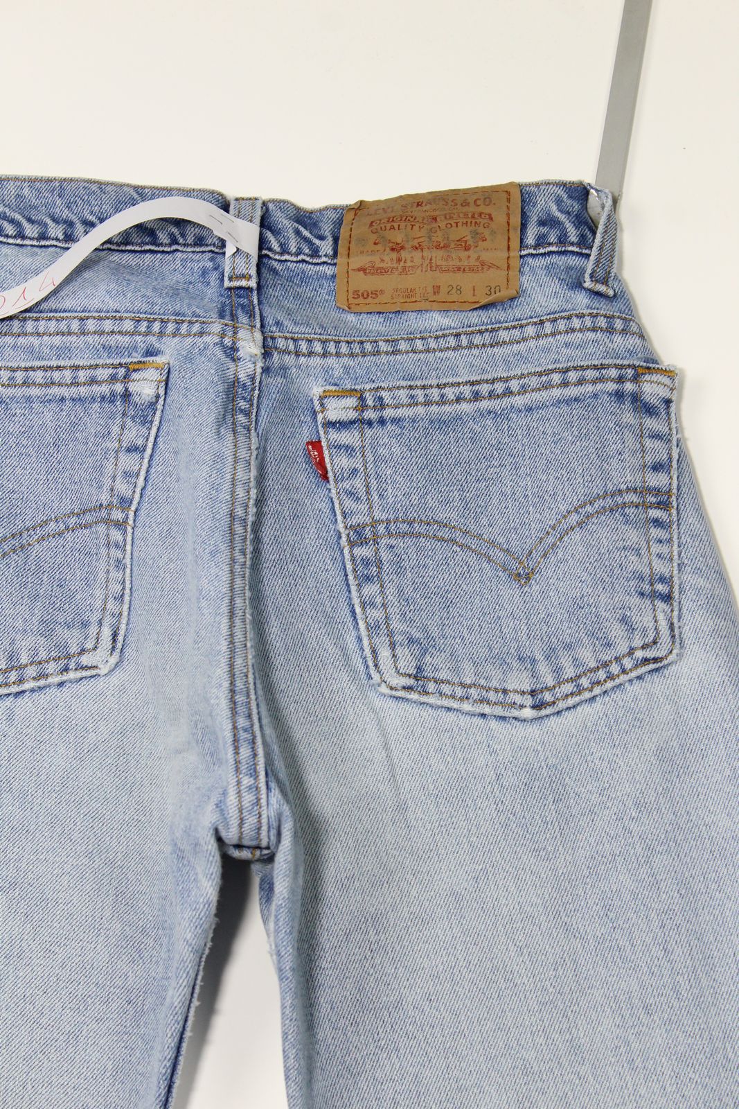 Levi's 505 Regular Fit Denim W28 L30 Made In USA Jeans Vintage