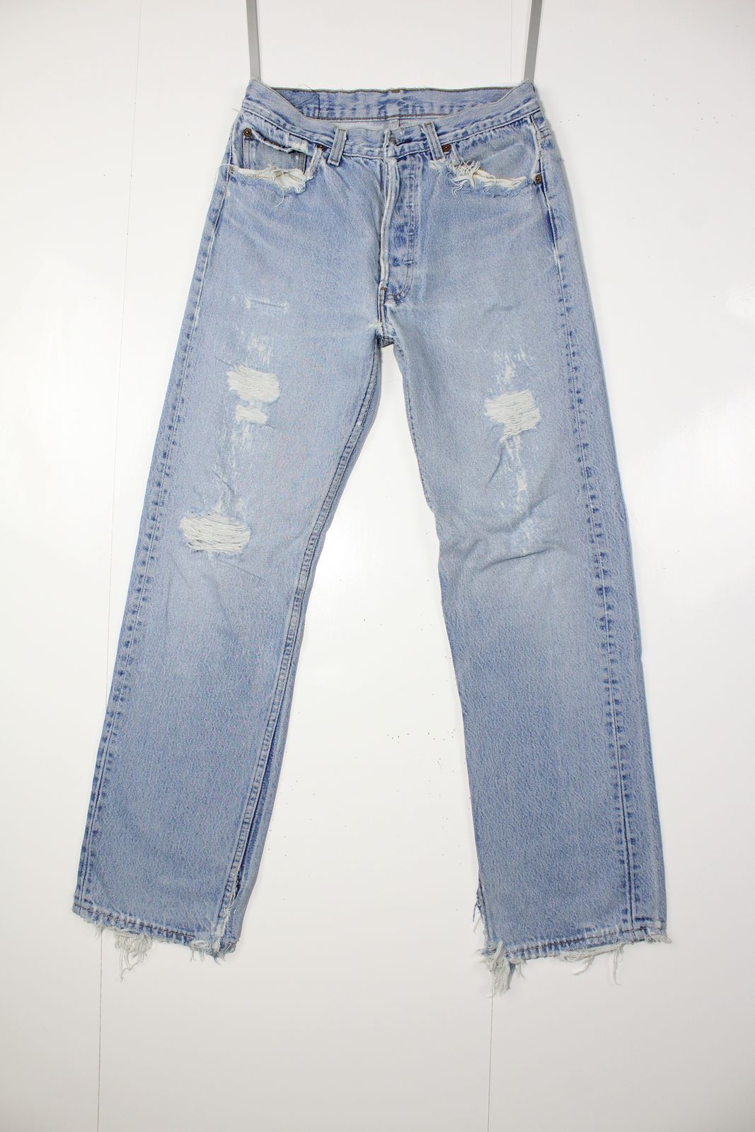 Levi's 501 denim Donna W30 L30 Made In USA Jeans Vintage