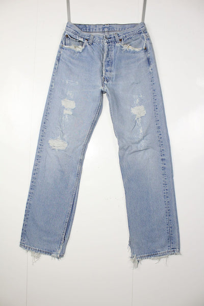 Levi's 501 denim Donna W30 L30 Made In USA Jeans Vintage