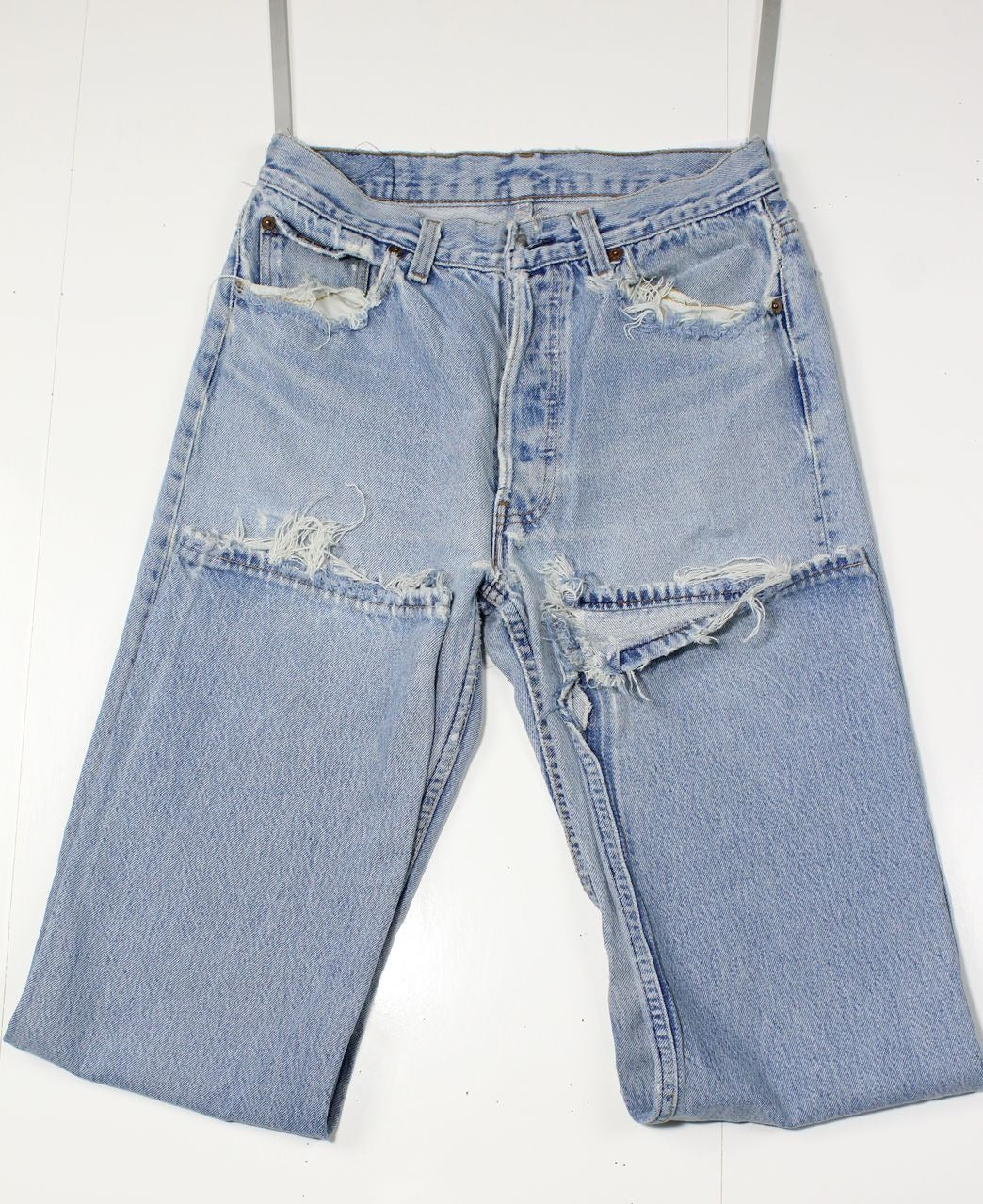 Levi's 501 denim Donna W30 L30 Made In USA Jeans Vintage