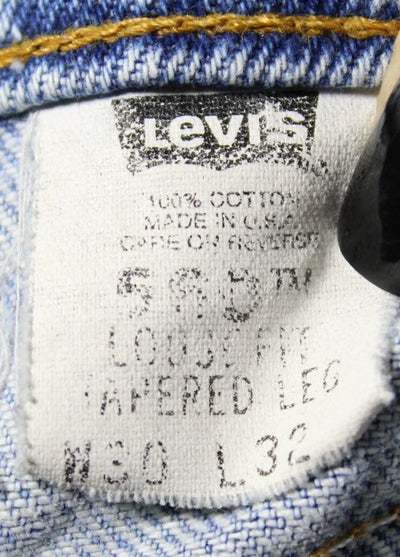 Levi's 560 Loose Fit Denim W30 L32 Made In USA Jeans Vintage