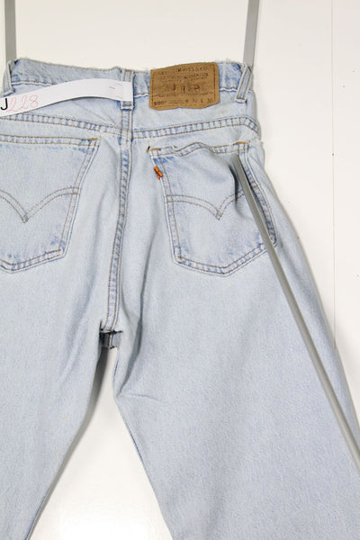 Levi's 505 Orange Tab Denim W30 L30 Made In USA Jeans Vintage