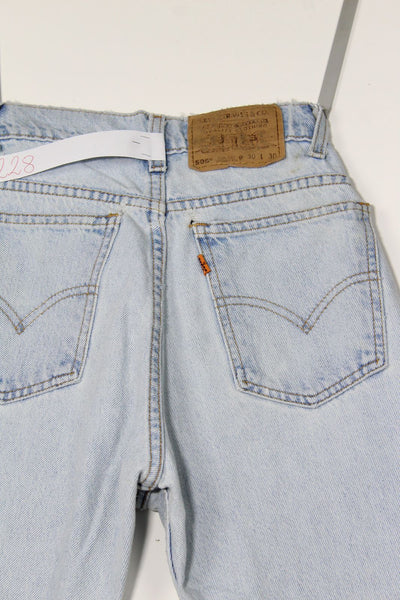 Levi's 505 Orange Tab Denim W30 L30 Made In USA Jeans Vintage