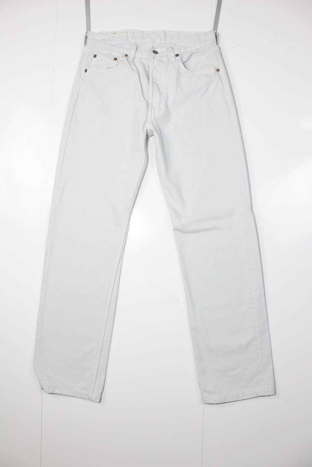 Levi's 501 Bianco W30 L36 Made In USA Jeans Vintage Made in USA