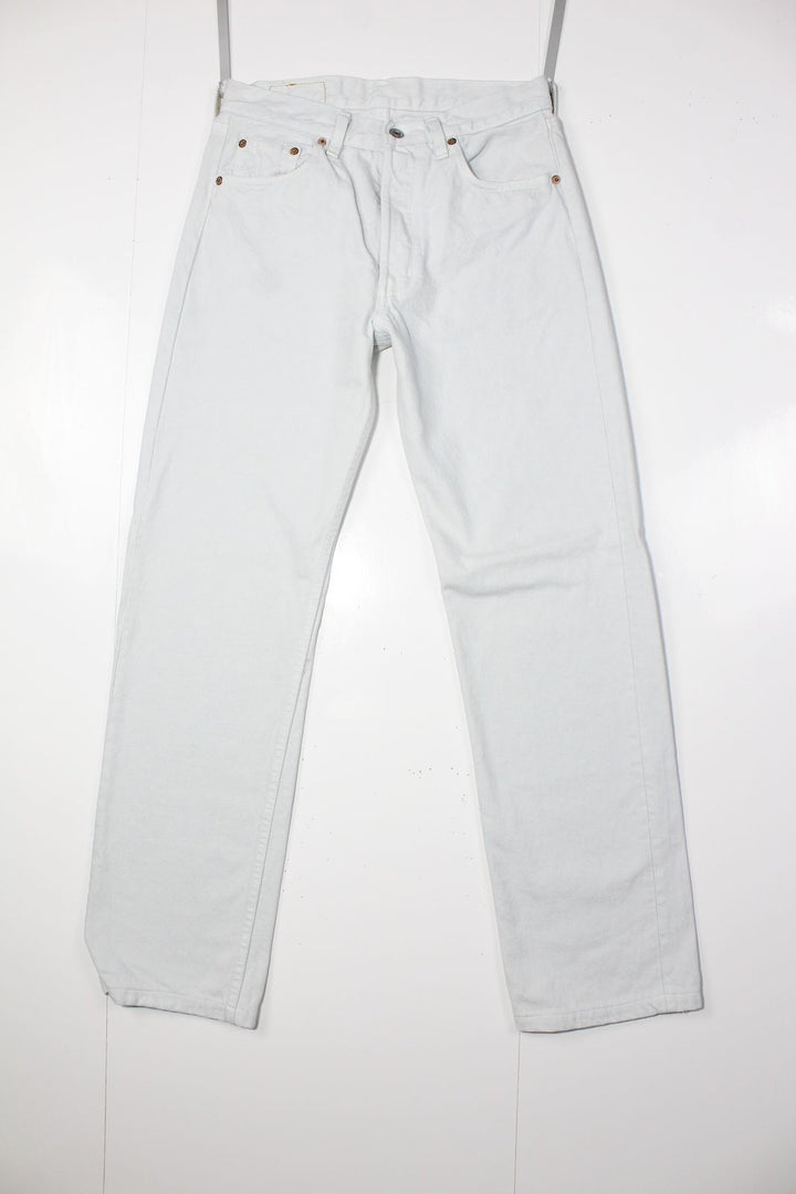 Levi's 501 Bianco W30 L36 Made In USA Jeans Vintage Made in USA