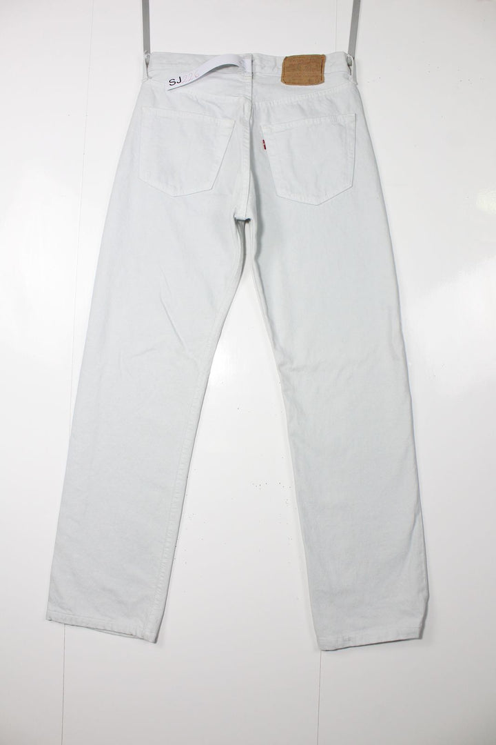 Levi's 501 Bianco W30 L36 Made In USA Jeans Vintage Made in USA
