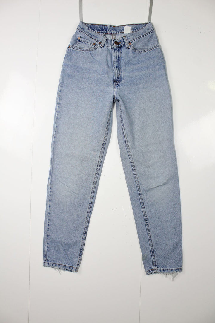 Levi's 512 Slim Fit Denim Tg. 7 Short Made In USA Jeans Vintage