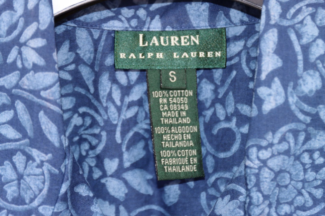 Ralph Lauren Camicia Blu a Fiori Taglia S Uomo