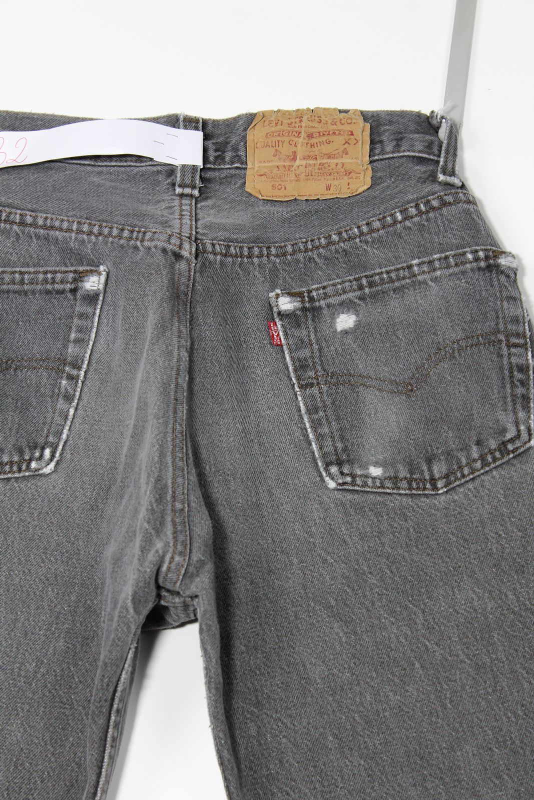 Levi's 501 Nero W30 L32 Made In USA Jeans Vintage