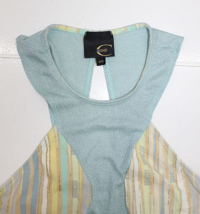 Top Just Cavalli Vintage Tg.40 Azzurro