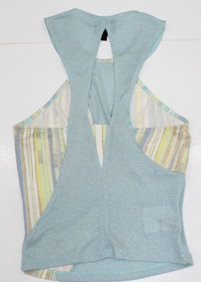 Top Just Cavalli Vintage Tg.40 Azzurro