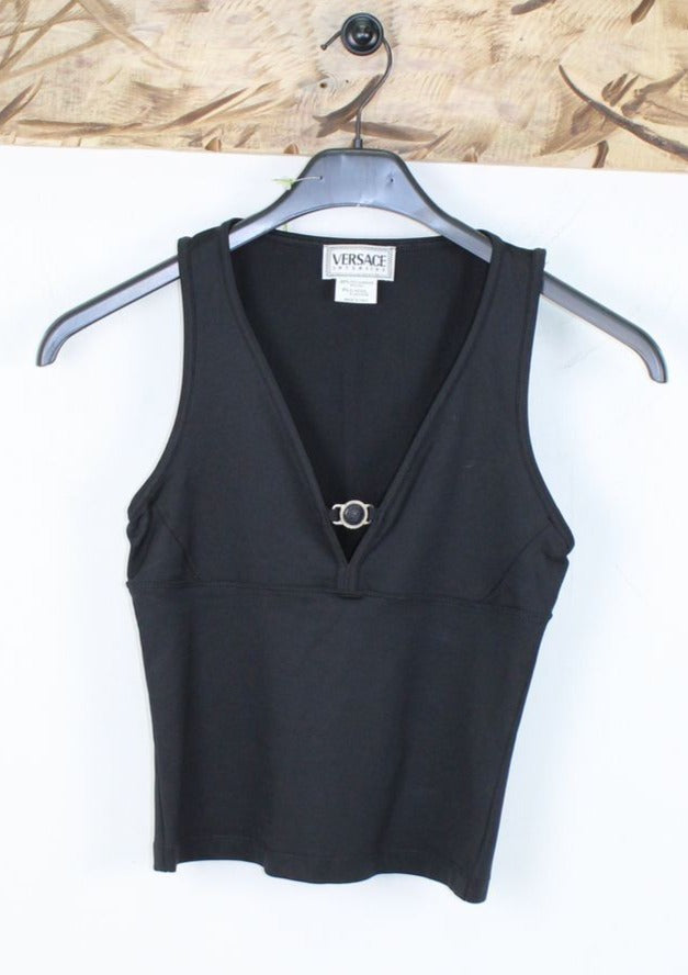 Top Versace Vintage Tg.42 Nero