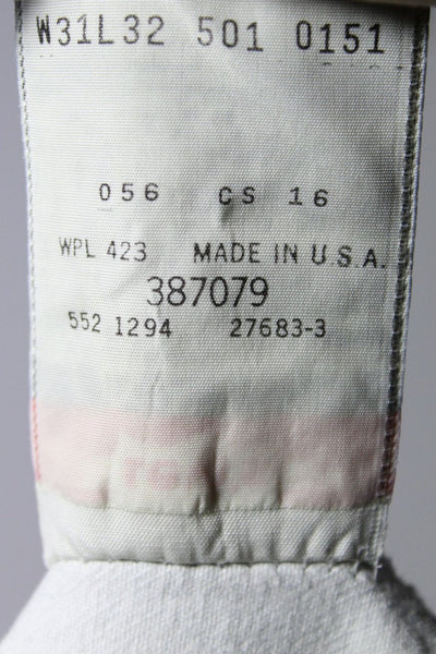 Levi's 501 Denim W31 L32 Made In USA Jeans Vintage