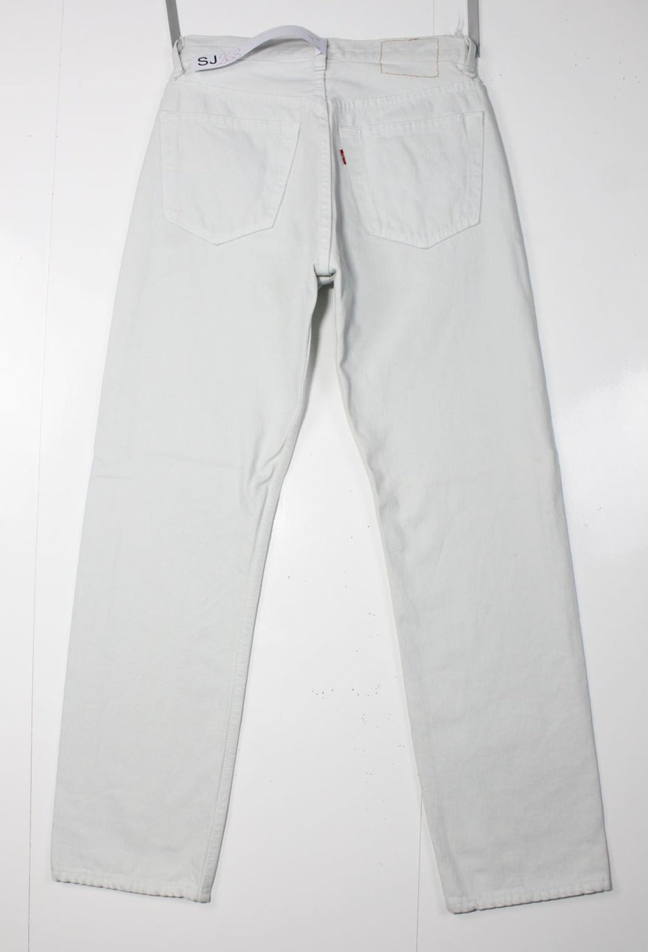 Levi's 501 Denim Bianco W31 L30 Made In USA Jeans Vintage