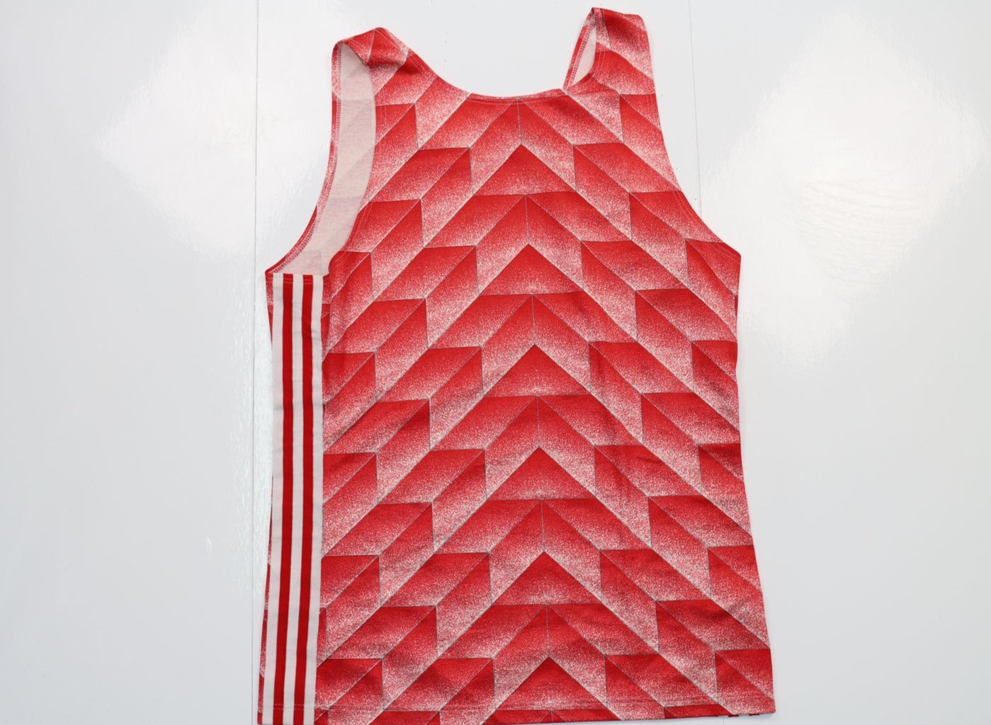 Maglia da Basket Adidas 3 Stripe Rosso Taglio 6