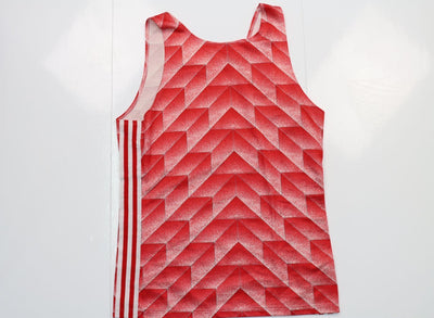 Maglia da Basket Adidas 3 Stripe Rosso Taglio 6