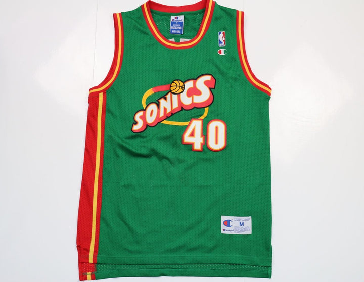 Maglia da Basket NBA Champion Seattle Supersonics Kemp 40 Taglia M