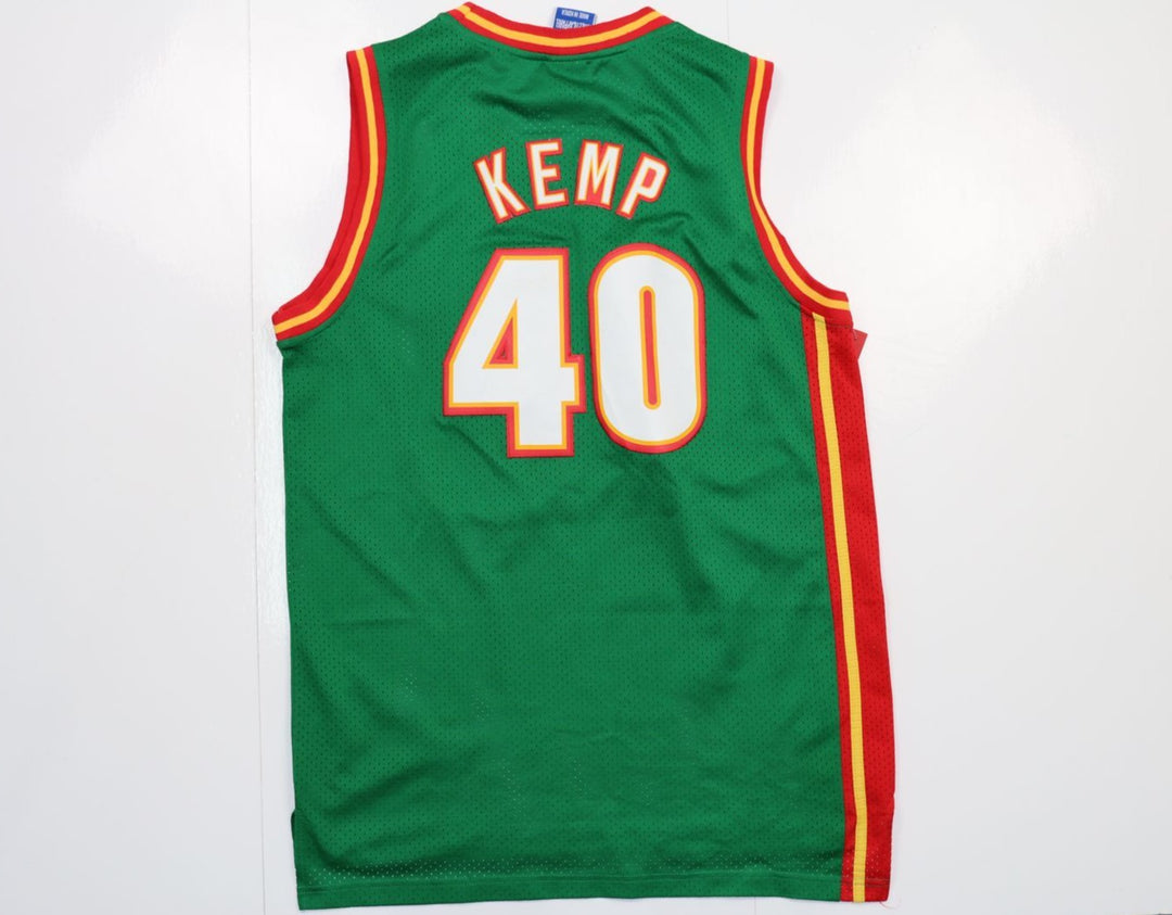 Maglia da Basket NBA Champion Seattle Supersonics Kemp 40 Taglia M