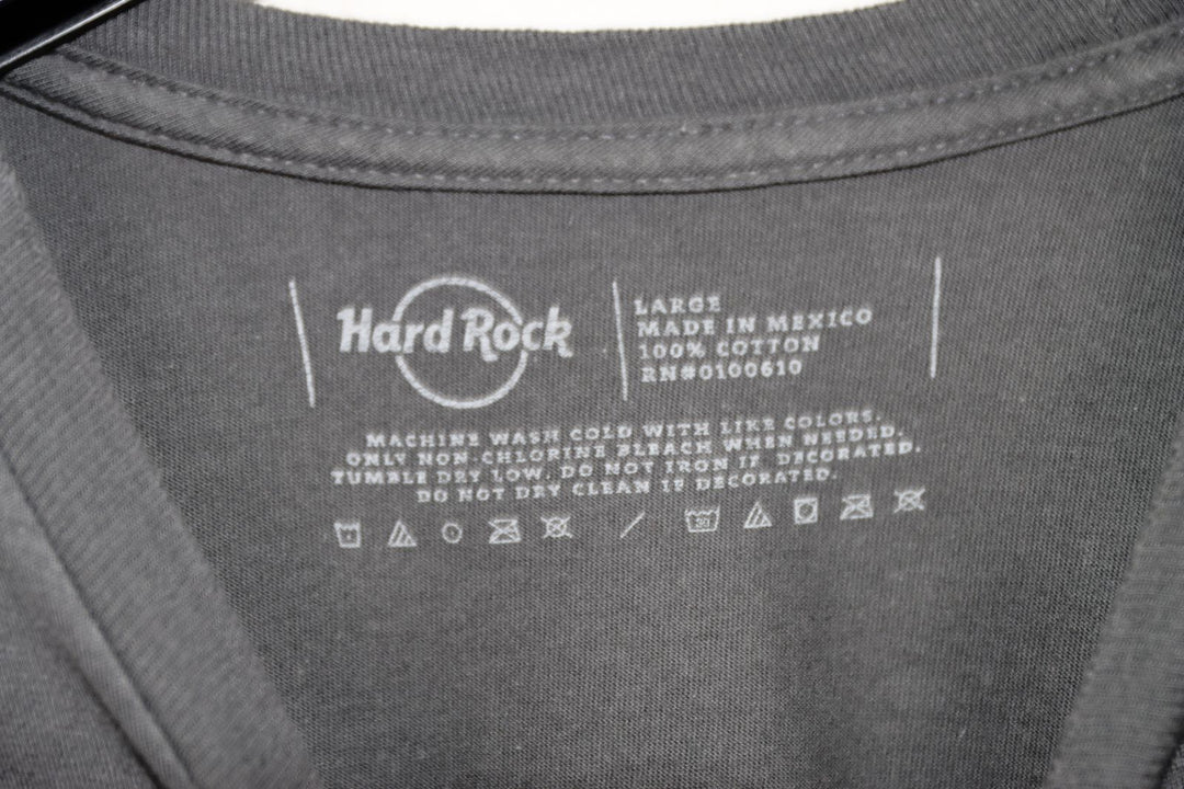 Hard Rock Cafe Hollywood T-Shirt Grigia Taglia L Unisex