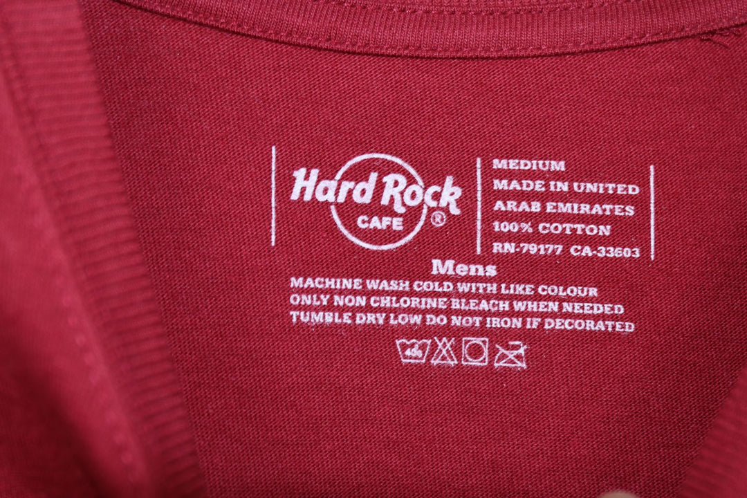 Hard Rock Cafe Barcelona T-Shirt Bordeaux Taglia M Unisex w/Tags