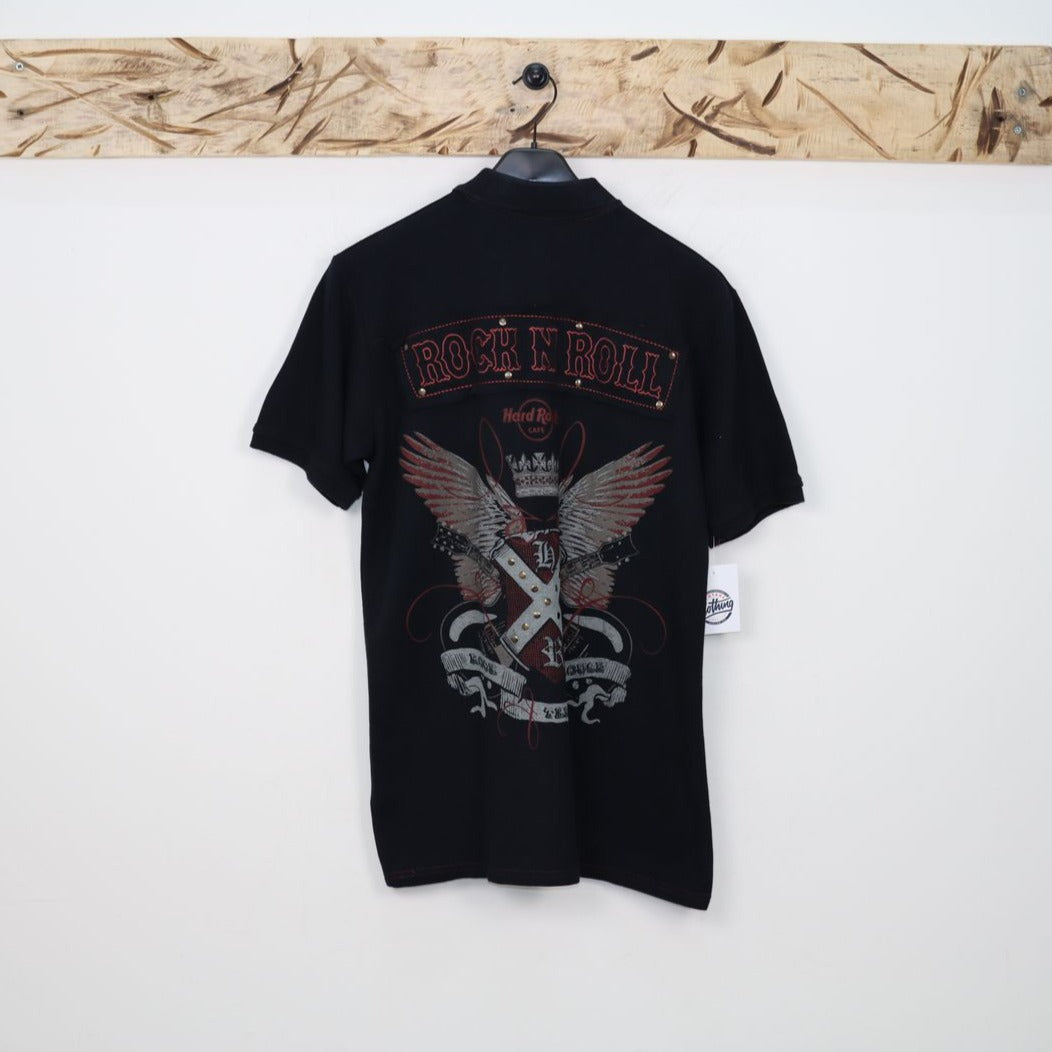 Hard Rock Cafe Barcelona T-Shirt Nera Taglia M Unisex