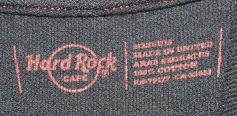 Hard Rock Cafe Barcelona T-Shirt Nera Taglia M Unisex