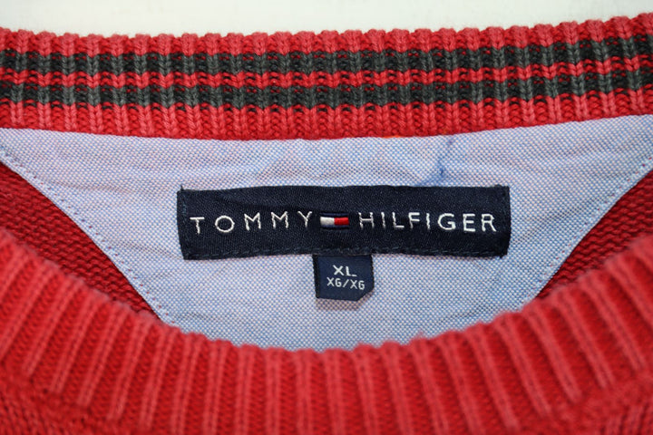Tommy Hilfiger Maglione Rosso Taglia XL Uomo