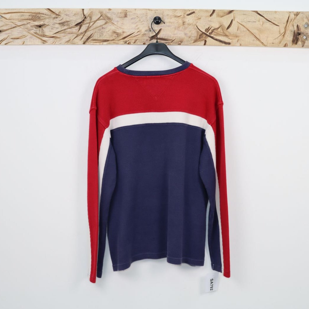 Tommy Hilfiger Maglione Blu e Rosso Taglia XL Uomo