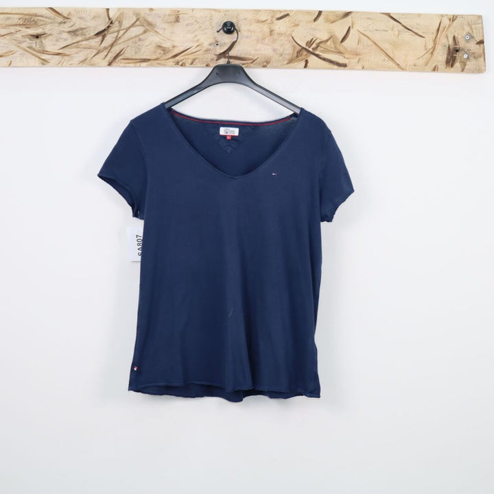 Tommy Hilfiger Denim T-Shirt Blu Taglia L Donna