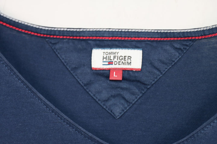 Tommy Hilfiger Denim T-Shirt Blu Taglia L Donna