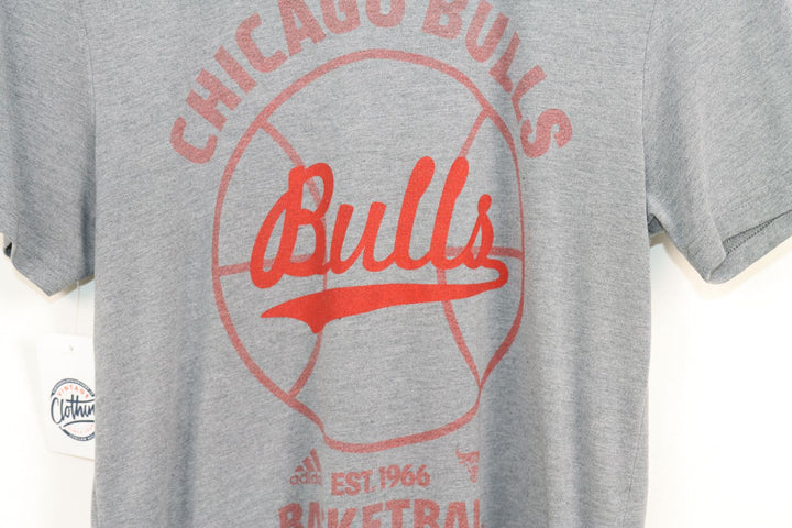 Adidas NBA Chicago Bulls T-Shirt Grigia Taglia S Uomo