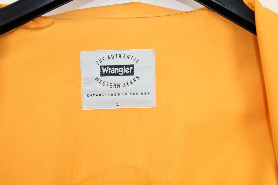 Wrangler Camicia Arancione Taglia L Uomo