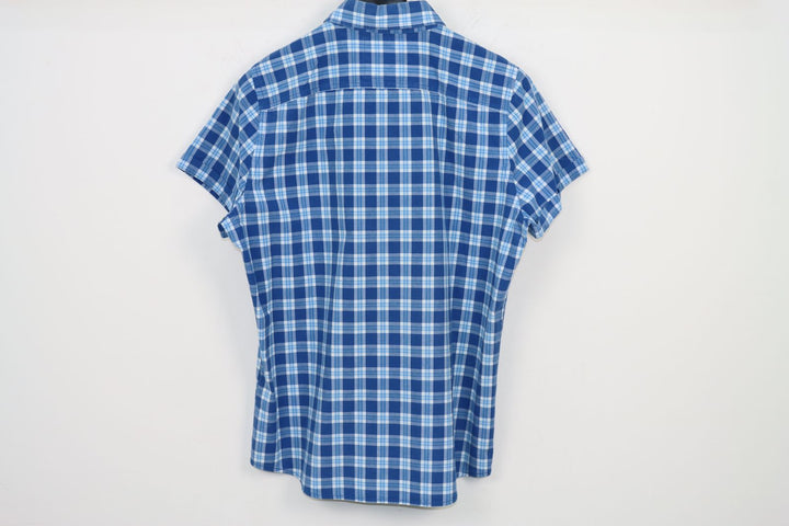 Hollister Camicia Blu a Quadri Taglia XL Uomo