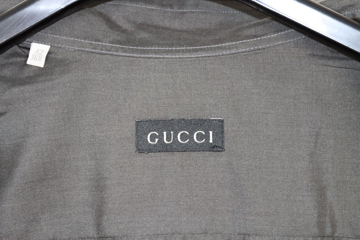 Gucci Camicia Grigio Taglia 42 Uomo