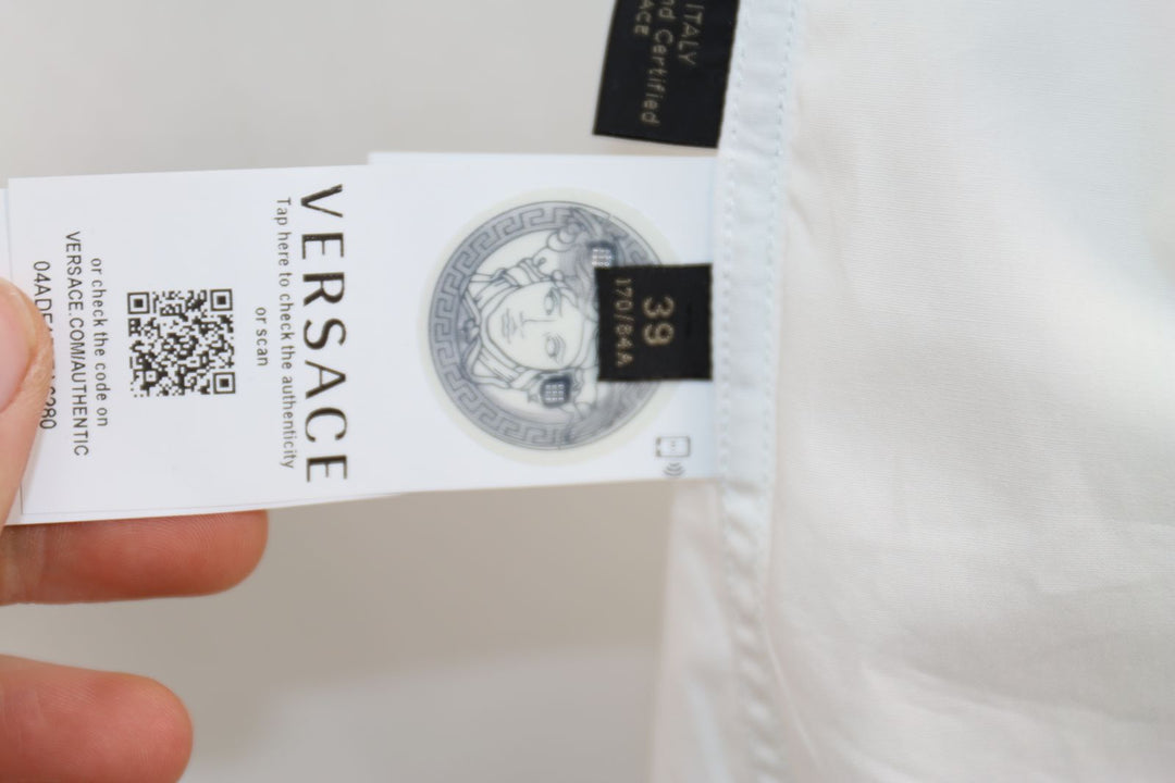 Versace Camicia Bianco Taglia 39 Uomo