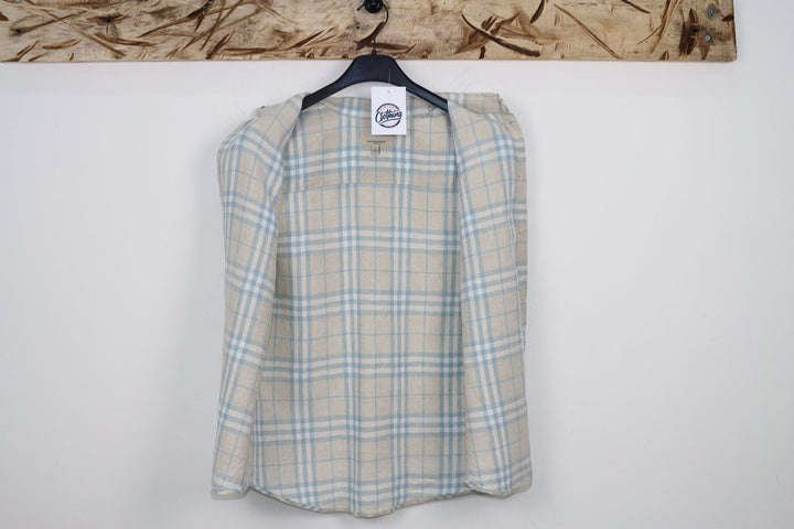 Burberry London Gilet Beige a Quadri Taglia L Uomo