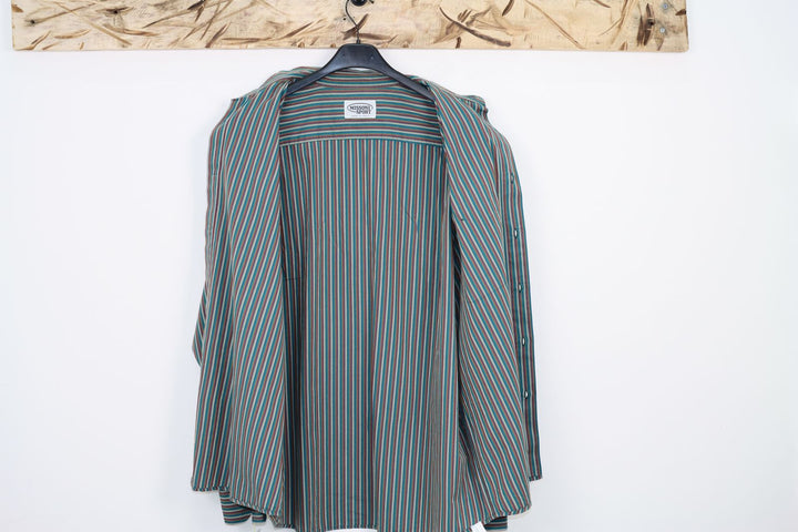 Missoni Sport Camicia Verde a Righe Taglia XL Uomo