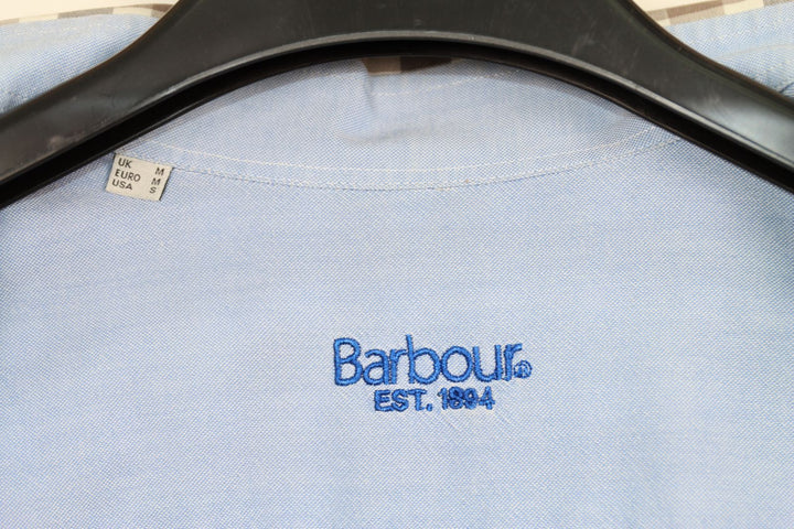 Barbour Camicia Blu a Quadri Taglia M Uomo
