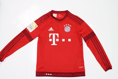 Maglia da calcio Adidas Bayern Munich 2015/2016 Alaba 27 Taglia 13/14A