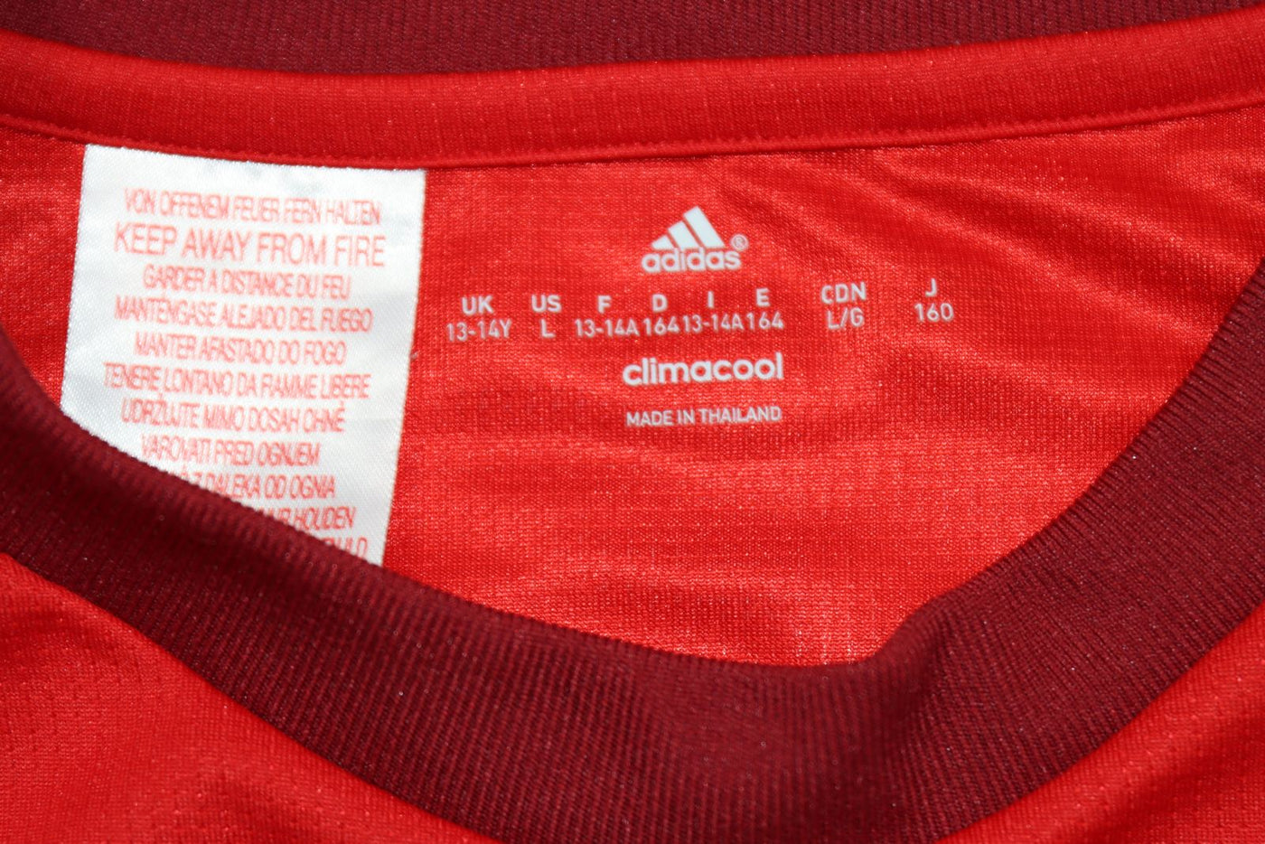Maglia da calcio Adidas Bayern Munich 2015/2016 Alaba 27 Taglia 13/14A