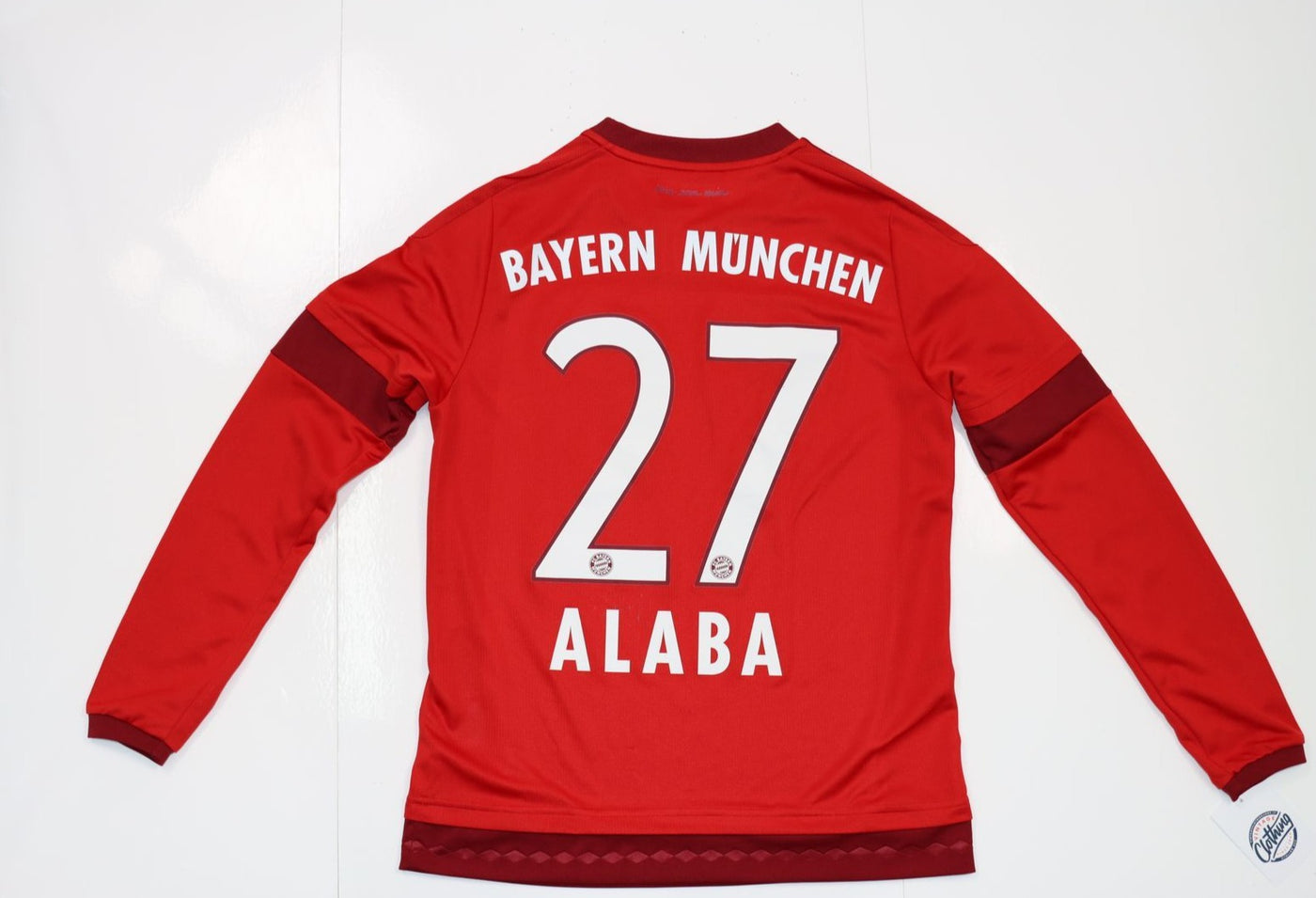 Maglia da calcio Adidas Bayern Munich 2015/2016 Alaba 27 Taglia 13/14A