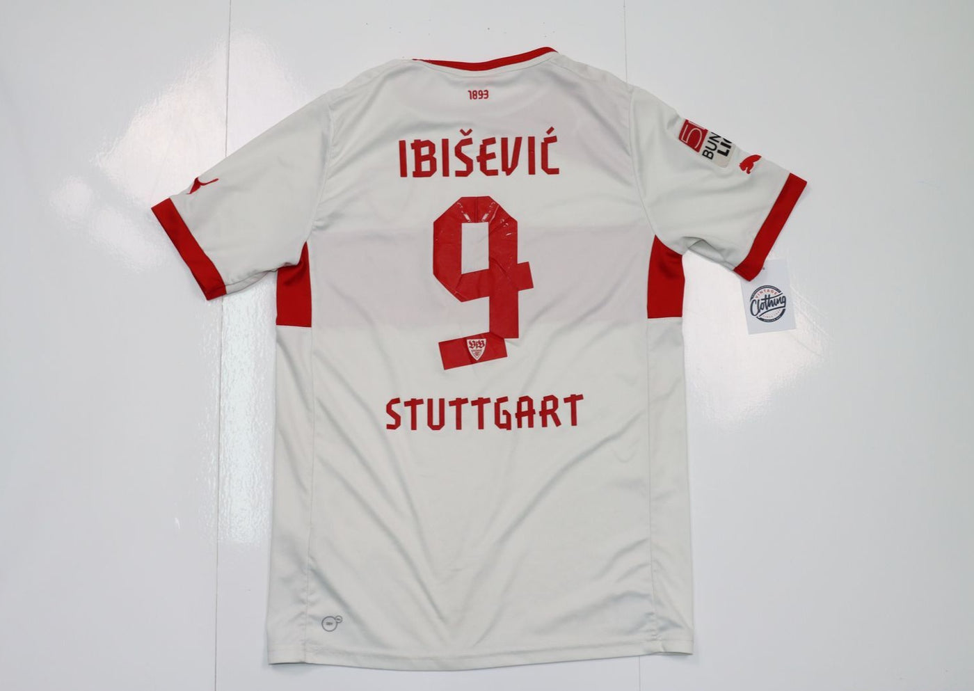 Maglia da calcio Puma Stoccarda 2017/2018 Ibisevic 9 Taglia 16