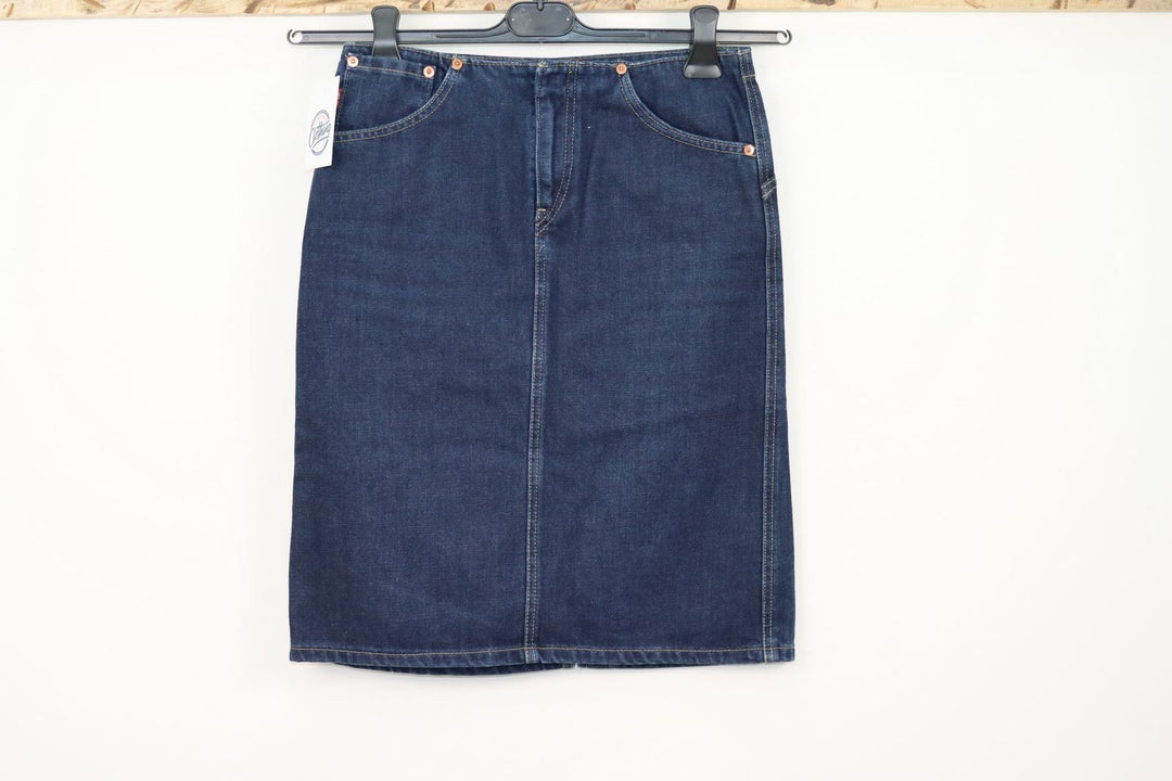 Levi's Longuette Gonna di Jeans Taglia XS Denim Vintage Donna