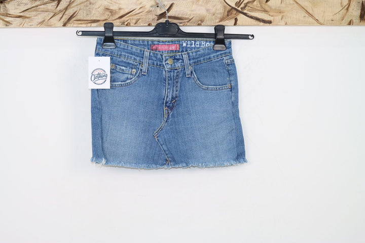 Levi's Mini Gonna di Jeans Denim Taglia 3M Vintage Donna