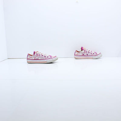 Converse All Star Basse Bianco e Fucsia Eur 27 Junior