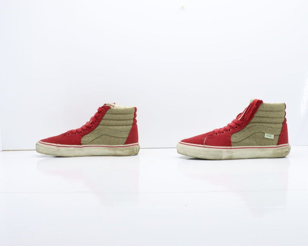 Vans SK8-H1 (Vault) Alte Rosso e Beige Eur 40 Unisex